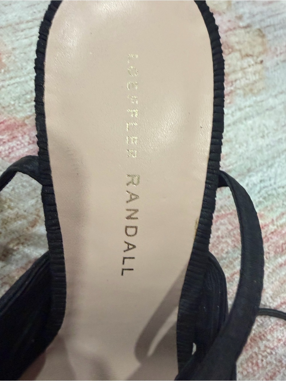 Loeffler Randall Black Knotted Bow Sling Heels - Picture 5 of 13